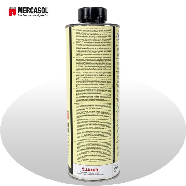 Mercasol 2 - прозрачное антикоррозийное покрытие для кузова (Евробаллон 1L)