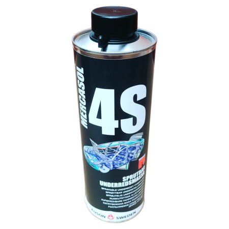 Mercasol 4S - антикоррозийное покрытие, 1 л (евро-баллон) — для защиты днища и арок автомобиля