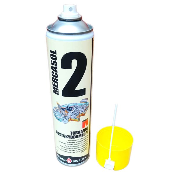 Mercasol 2 - антикоррозийное покрытие для кузова авто (Спрей 600 ml)