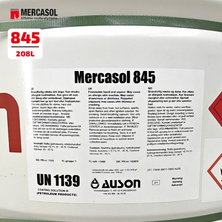 Антикоррозийное покрытие Mercasol 845 — профессиональный антикор для автомобилей (Бочка 208 л.)