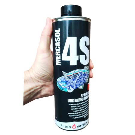 Mercasol 4S - антикоррозийное покрытие, 1 л (евро-баллон) — для защиты днища и арок автомобиля