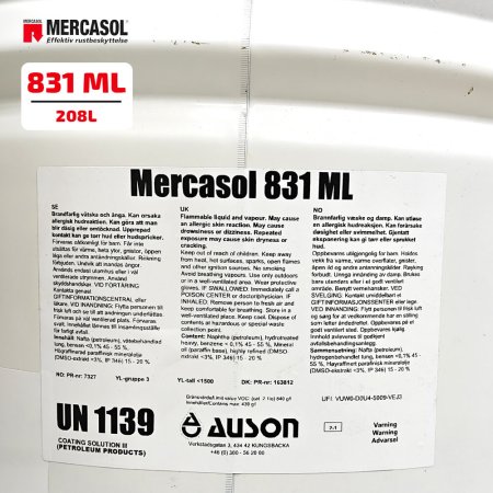 Mercasol 831 ML - антикор для профессиональной обработки (Бочка 208 л.)