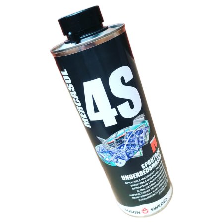 Mercasol 4S - антикоррозийное покрытие, 1 л (евро-баллон) — для защиты днища и арок автомобиля